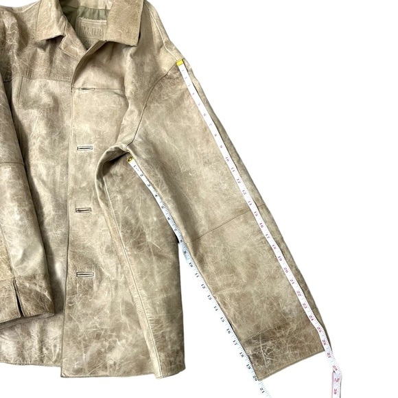 M.Julian Wilsons The Leather Expert Vintage Tan Jacket - Size Large - Picture 15 of 16